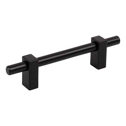 Jeffrey Alexander [478-96MB] Die Cast Zinc Cabinet Pull Handle - Standard Sized - Larkin 1 Series - Matte Black Finish - 96mm C/C - 6 1/8&quot; L