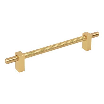 Jeffrey Alexander [598-160BG] Steel Cabinet Pull Handle - Oversized - Larkin 3 Series - Brushed Gold Finish - 160mm C/C - 8 11/16&quot; L