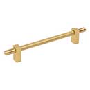 Jeffrey Alexander [598-160BG] Steel Cabinet Pull Handle - Oversized - Larkin 3 Series - Brushed Gold Finish - 160mm C/C - 8 11/16" L