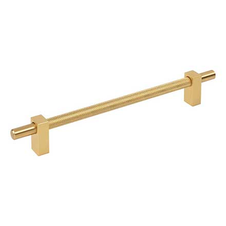 Jeffrey Alexander [598-192BG] Steel Cabinet Pull Handle - Oversized - Larkin 3 Series - Brushed Gold Finish - 192mm C/C - 9 15/16&quot; L