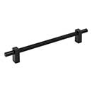 Jeffrey Alexander [598-192MB] Steel Cabinet Pull Handle - Oversized - Larkin 3 Series - Matte Black Finish - 192mm C/C - 9 15/16&quot; L