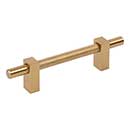 Jeffrey Alexander [598-96SBZ] Steel Cabinet Pull Handle - Standard Sized - Larkin 3 Series - Satin Bronze Finish - 96mm C/C - 6 1/8" L