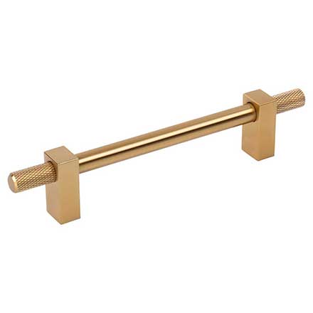 Jeffrey Alexander [698-128SBZ] Steel Cabinet Pull Handle - Oversized - Larkin 4 Series - Satin Bronze Finish - 128mm C/C - 7 3/8" L