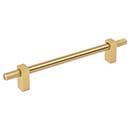 Jeffrey Alexander [698-160BG] Steel Cabinet Pull Handle - Oversized - Larkin 4 Series - Brushed Gold Finish - 160mm C/C - 8 11/16&quot; L