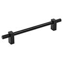 Jeffrey Alexander [698-160MB] Steel Cabinet Pull Handle - Oversized - Larkin 4 Series - Matte Black Finish - 160mm C/C - 8 11/16" L