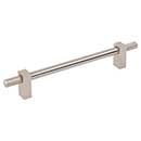 Jeffrey Alexander [698-160SN] Steel Cabinet Pull Handle - Oversized - Larkin 4 Series - Satin Nickel Finish - 160mm C/C - 8 11/16&quot; L