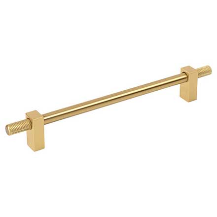 Jeffrey Alexander [698-192BG] Steel Cabinet Pull Handle - Oversized - Larkin 4 Series - Brushed Gold Finish - 192mm C/C - 9 15/16&quot; L