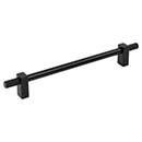 Jeffrey Alexander [698-192MB] Steel Cabinet Pull Handle - Oversized - Larkin 4 Series - Matte Black Finish - 192mm C/C - 9 15/16" L