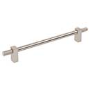 Jeffrey Alexander [698-192SN] Steel Cabinet Pull Handle - Oversized - Larkin 4 Series - Satin Nickel Finish - 192mm C/C - 9 15/16&quot; L