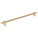 Jeffrey Alexander [698-305BG] Steel Cabinet Pull Handle - Oversized - Larkin 4 Series - Brushed Gold Finish - 305mm C/C - 14 3/8" L