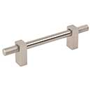 Jeffrey Alexander [698-96SN] Steel Cabinet Pull Handle - Standard Sized - Larkin 4 Series - Satin Nickel Finish - 96mm C/C - 6 1/8&quot; L