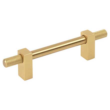 Jeffrey Alexander [698-96BG] Steel Cabinet Pull Handle - Standard Sized - Larkin 4 Series - Brushed Gold Finish - 96mm C/C - 6 1/8&quot; L