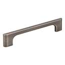 Jeffrey Alexander [286-128BNBDL] Die Cast Zinc Cabinet Pull Handle - Oversized - Leyton Series - Brushed Pewter Finish - 128mm C/C - 6 3/8&quot; L