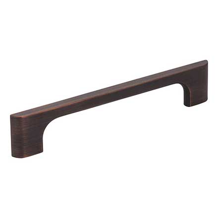 Jeffrey Alexander [286-128DBAC] Die Cast Zinc Cabinet Pull Handle - Oversized - Leyton Series - Brushed Oil Rubbed Bronze Finish - 128mm C/C - 6 3/8" L