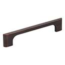Jeffrey Alexander [286-128DBAC] Die Cast Zinc Cabinet Pull Handle - Oversized - Leyton Series - Brushed Oil Rubbed Bronze Finish - 128mm C/C - 6 3/8&quot; L