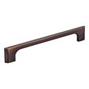 Jeffrey Alexander [286-160DBAC] Die Cast Zinc Cabinet Pull Handle - Oversized - Leyton Series - Brushed Oil Rubbed Bronze Finish - 160mm C/C - 7 11/16&quot; L