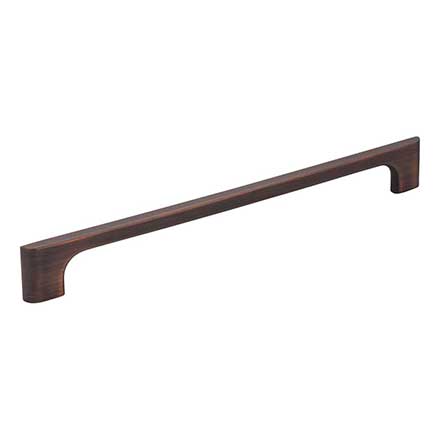 Jeffrey Alexander [286-224DBAC] Die Cast Zinc Cabinet Pull Handle - Oversized - Leyton Series - Brushed Oil Rubbed Bronze Finish - 224mm C/C - 10 3/16" L