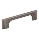 Jeffrey Alexander [286-96BNBDL] Die Cast Zinc Cabinet Pull Handle - Standard Sized - Leyton Series - Brushed Pewter Finish - 96mm C/C - 5 1/8&quot; L