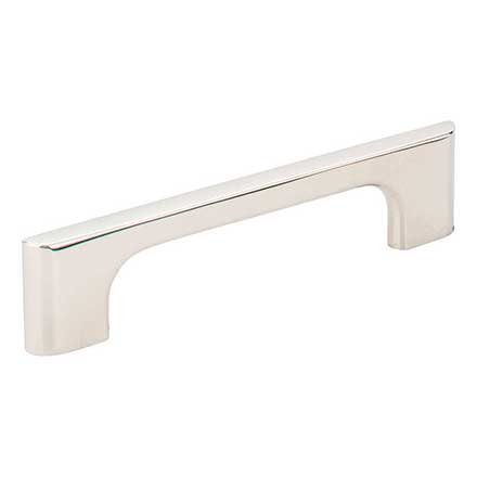 Jeffrey Alexander [286-96NI] Die Cast Zinc Cabinet Pull Handle - Standard Sized - Leyton Series - Polished Nickel Finish - 96mm C/C - 5 1/8" L