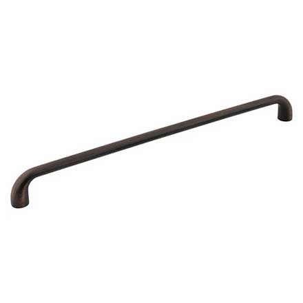 Jeffrey Alexander [329-305DBAC] Die Cast Zinc Cabinet Pull Handle - Oversized - Loxley Series - Brushed Oil Rubbed Bronze Finish - 305mm C/C - 12 15/16&quot; L