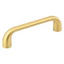 Jeffrey Alexander [329-96BG] Die Cast Zinc Cabinet Pull Handle - Standard Sized - Loxley Series - Brushed Gold Finish - 96mm C/C - 4 9/16" L