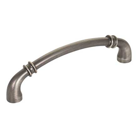 Jeffrey Alexander [445-128BNBDL] Die Cast Zinc Cabinet Pull Handle - Oversized - Marie Series - Brushed Pewter Finish - 128mm C/C - 5 5/8&quot; L