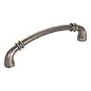 Jeffrey Alexander [445-128BNBDL] Die Cast Zinc Cabinet Pull Handle - Oversized - Marie Series - Brushed Pewter Finish - 128mm C/C - 5 5/8&quot; L