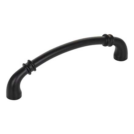 Jeffrey Alexander [445-128MB] Die Cast Zinc Cabinet Pull Handle - Oversized - Marie Series - Matte Black Finish - 128mm C/C - 5 5/8" L