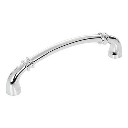Jeffrey Alexander [445-128PC] Die Cast Zinc Cabinet Pull Handle - Oversized - Marie Series - Polished Chrome Finish - 128mm C/C - 5 5/8" L