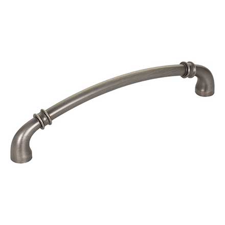 Jeffrey Alexander [445-160BNBDL] Die Cast Zinc Cabinet Pull Handle - Oversized - Marie Series - Brushed Pewter Finish - 160mm C/C - 6 7/8&quot; L