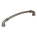 Jeffrey Alexander [445-160BNBDL] Die Cast Zinc Cabinet Pull Handle - Oversized - Marie Series - Brushed Pewter Finish - 160mm C/C - 6 7/8&quot; L