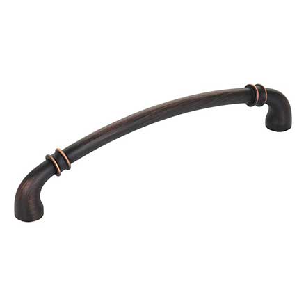 Jeffrey Alexander [445-160DBAC] Die Cast Zinc Cabinet Pull Handle - Oversized - Marie Series - Brushed Oil Rubbed Bronze Finish - 160mm C/C - 6 7/8&quot; L
