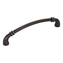 Jeffrey Alexander [445-160DBAC] Die Cast Zinc Cabinet Pull Handle - Oversized - Marie Series - Brushed Oil Rubbed Bronze Finish - 160mm C/C - 6 7/8&quot; L