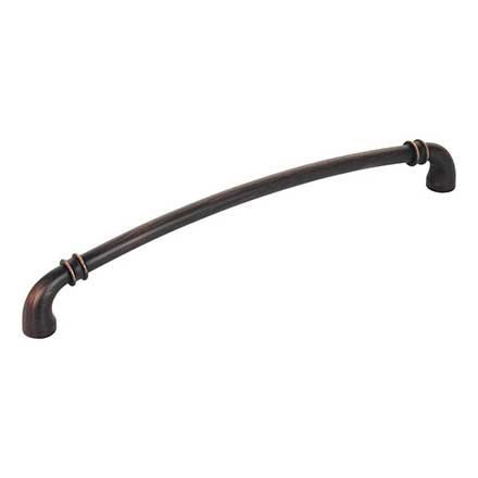 Jeffrey Alexander [445-224DBAC] Die Cast Zinc Cabinet Pull Handle - Oversized - Marie Series - Brushed Oil Rubbed Bronze Finish - 224mm C/C - 9 7/16&quot; L