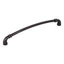 Jeffrey Alexander [445-224DBAC] Die Cast Zinc Cabinet Pull Handle - Oversized - Marie Series - Brushed Oil Rubbed Bronze Finish - 224mm C/C - 9 7/16&quot; L