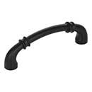 Jeffrey Alexander [445-96MB] Die Cast Zinc Cabinet Pull Handle - Standard Size - Marie Series - Matte Black Finish - 96mm C/C - 4 3/8&quot; L