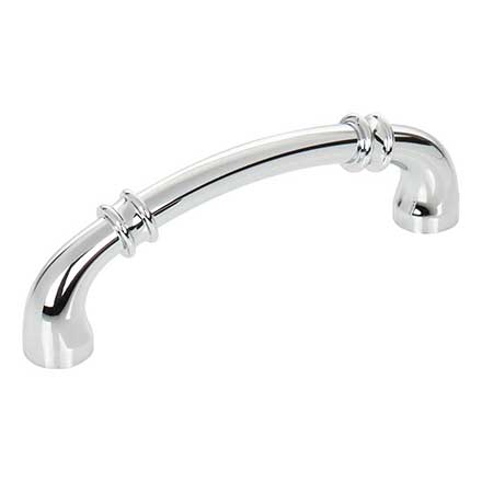 Jeffrey Alexander [445-96PC] Die Cast Zinc Cabinet Pull Handle - Standard Size - Marie Series - Polished Chrome Finish - 96mm C/C - 4 3/8&quot; L
