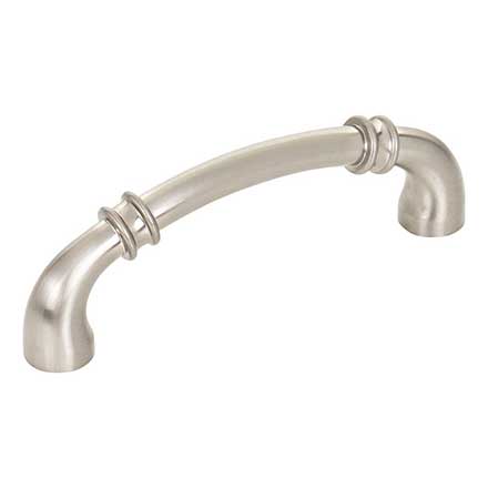 Jeffrey Alexander [445-96SN] Die Cast Zinc Cabinet Pull Handle - Standard Size - Marie Series - Sati Nickel Finish - 96mm C/C - 4 3/8&quot; L