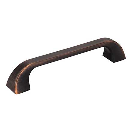 Jeffrey Alexander [972-128DBAC] Die Cast Zinc Cabinet Pull Handle - Oversized - Marlo Series - Brushed Oil Rubbed Bronze Finish - 128mm C/C - 5 13/16&quot; L