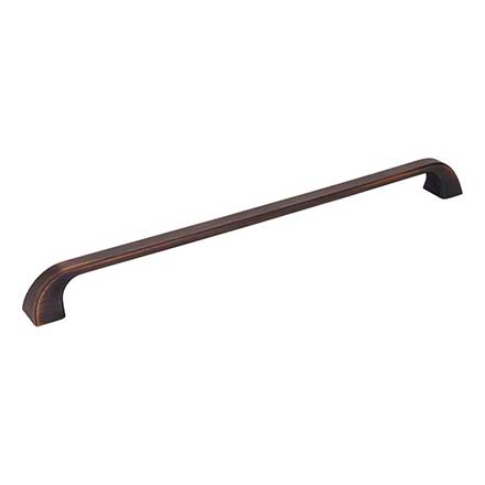Jeffrey Alexander [972-305DBAC] Die Cast Zinc Cabinet Pull Handle - Oversized - Marlo Series - Brushed Oil Rubbed Bronze Finish - 12&quot; C/C - 12 3/4&quot; L