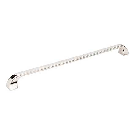 Jeffrey Alexander [972-305NI] Die Cast Zinc Cabinet Pull Handle - Oversized - Marlo Series - Polished Nickel Finish - 12&quot; C/C - 12 3/4&quot; L