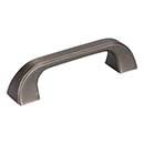 Jeffrey Alexander [972-96BNBDL] Die Cast Zinc Cabinet Pull Handle - Standard Sized - Marlo Series - Brushed Pewter Finish - 96mm C/C - 4 1/2&quot; L