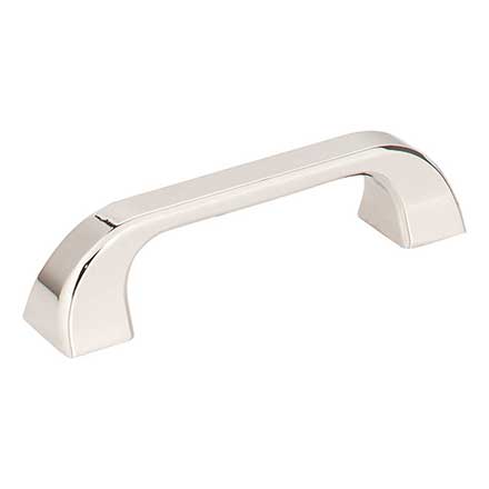 Jeffrey Alexander [972-96NI] Die Cast Zinc Cabinet Pull Handle - Standard Sized - Marlo Series - Polished Nickel Finish - 96mm C/C - 4 1/2" L