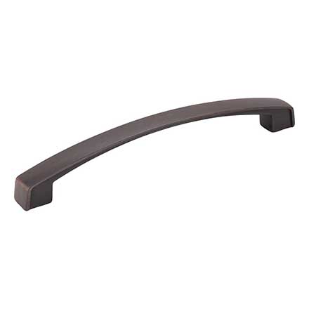 Jeffrey Alexander [549-160DBAC] Die Cast Zinc Cabinet Pull Handle - Merrick Series - Oversized - Brushed Oil Rubbed Bronze Finish - 160mm C/C - 6 3/4&quot; L