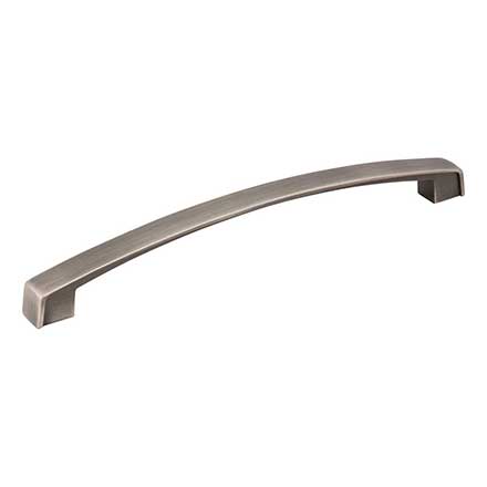 Jeffrey Alexander [549-192BNBDL] Die Cast Zinc Cabinet Pull Handle - Merrick Series - Oversized - Brushed Pewter Finish - 192mm C/C - 8&quot; L