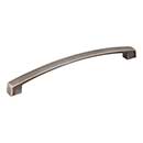 Jeffrey Alexander [549-192BNBDL] Die Cast Zinc Cabinet Pull Handle - Merrick Series - Oversized - Brushed Pewter Finish - 192mm C/C - 8&quot; L