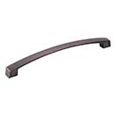 Jeffrey Alexander [549-192DBAC] Die Cast Zinc Cabinet Pull Handle - Merrick Series - Oversized - Brushed Oil Rubbed Bronze Finish - 192mm C/C - 8&quot; L
