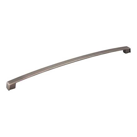 Jeffrey Alexander [549-320BNBDL] Die Cast Zinc Cabinet Pull Handle - Merrick Series - Oversized - Brushed Pewter Finish - 320mm C/C - 13 1/16" L
