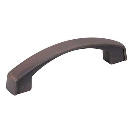 Jeffrey Alexander [549-96DBAC] Die Cast Zinc Cabinet Pull Handle - Merrick Series - Standard Size - Brushed Oil Rubbed Bronze Finish - 96mm C/C - 4 3/16&quot; L