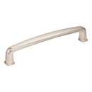 Jeffrey Alexander [1092-128SN] Die Cast Zinc Cabinet Pull Handle - Milan 1 Series - Oversized - Satin Nickel Finish - 128mm C/C - 5 9/16&quot; L